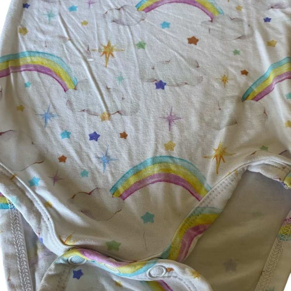 Posh Peanut PARZ Rainbow and Star Bodysuit 0-3 months - Picture 2 of 4